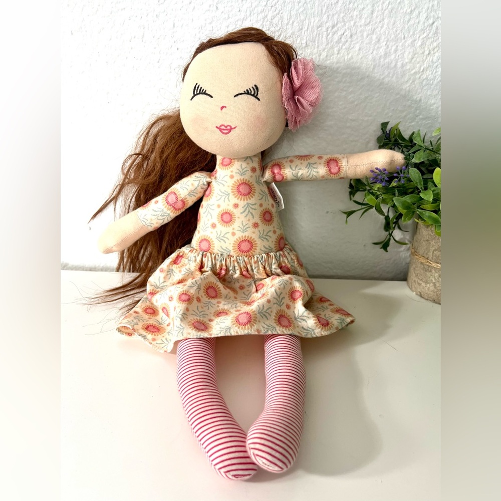 The Katies Made In England Rag Fabric Dolls Collectors Kids Girls Doll Handmade